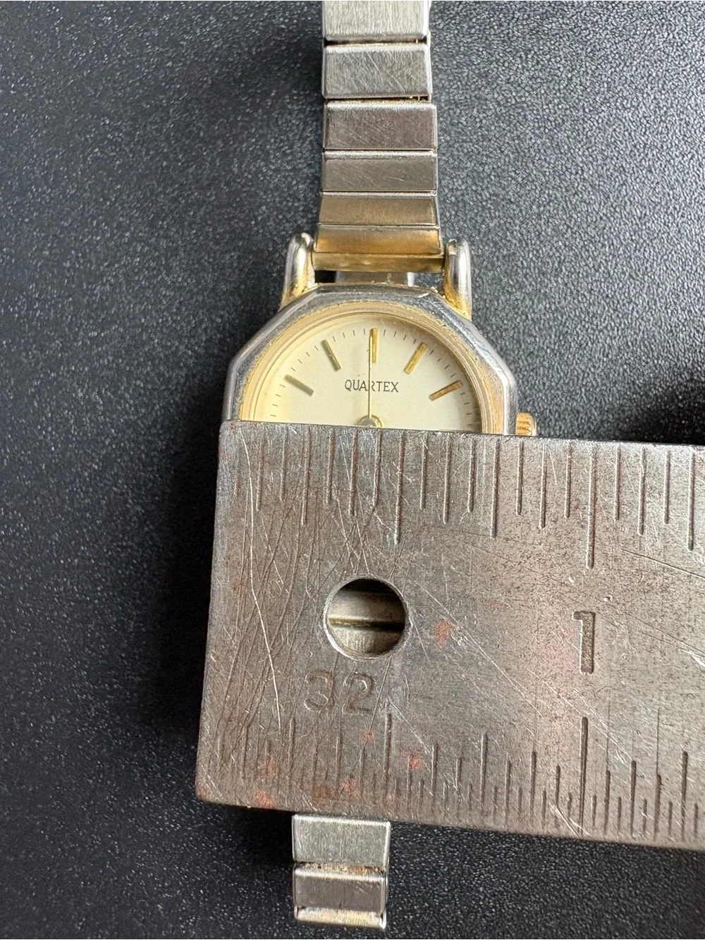 Quartex women’s Silver and Gold-Tone Quartz Watch‎